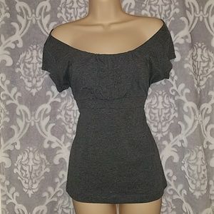 Banana Republic Grey Sash Shirt Size Large